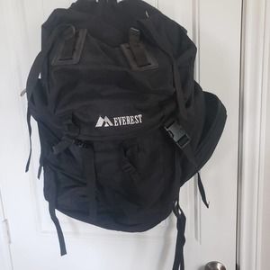 Everest Black Extra Large Hiking Backpack